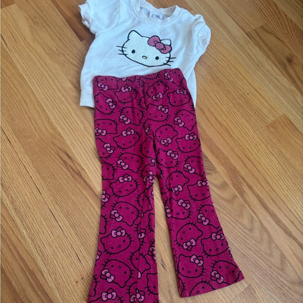Hello Kitty Kids Set - White and Pink